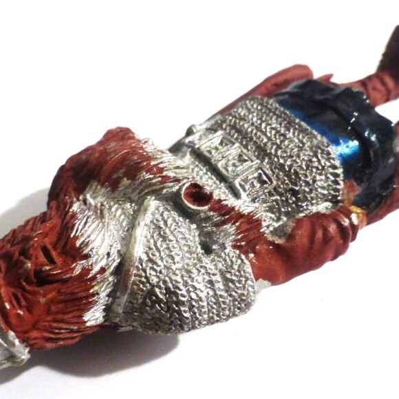 HEAVY 4" LEAD FIGURE Lead Figurine Dungeon & Dragons Knight Warrior Wizard - Picture 6 of 13